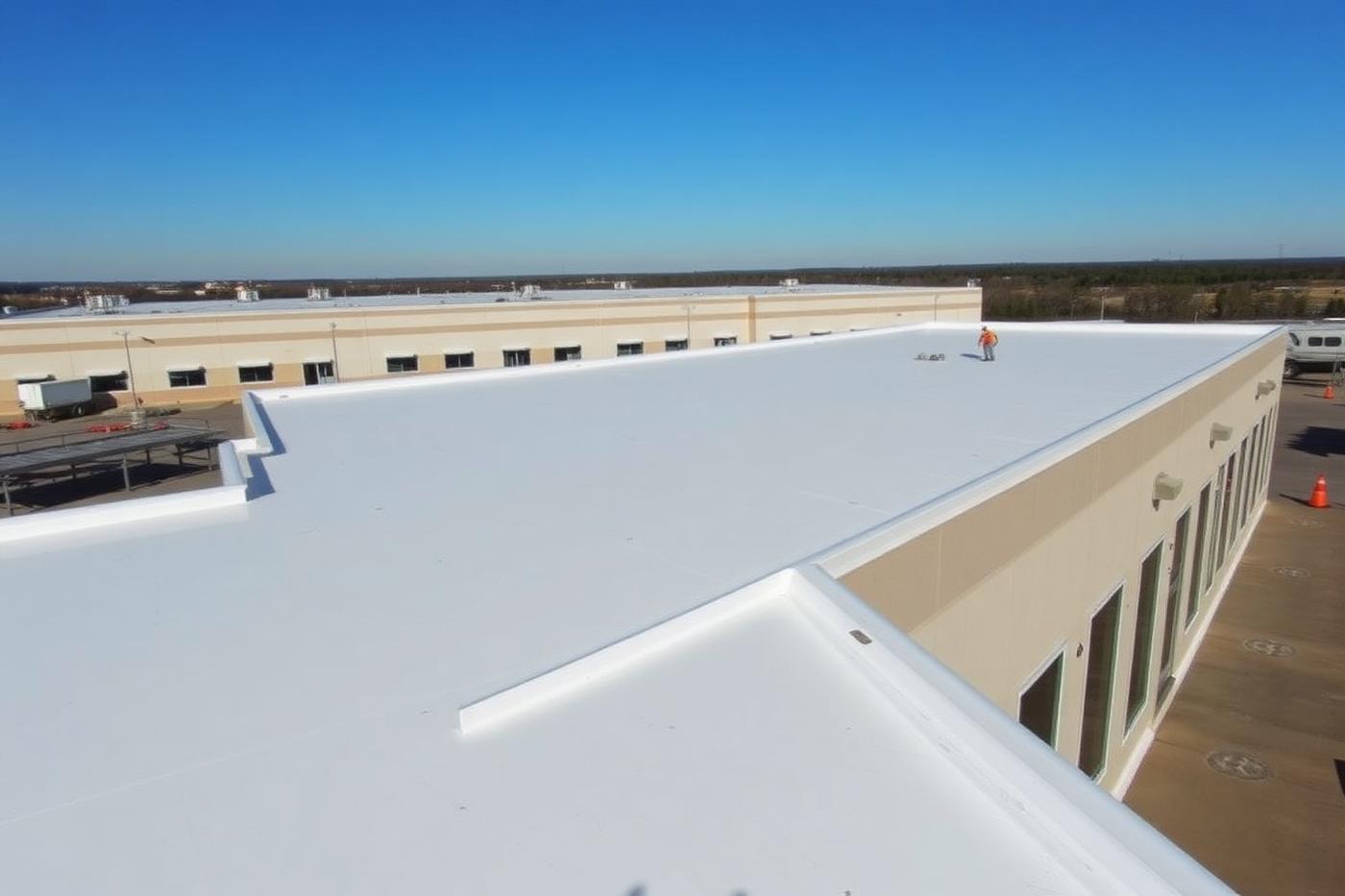 TPO Commercial Re-Roof in Austin, TX