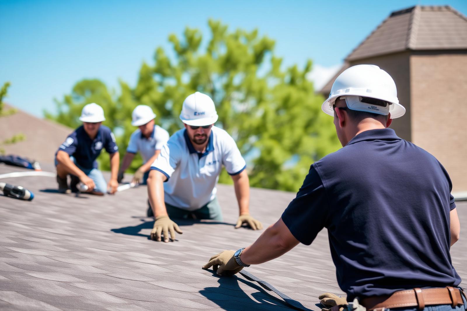 Ironclad Roofing crew installing a new roof in Austin
